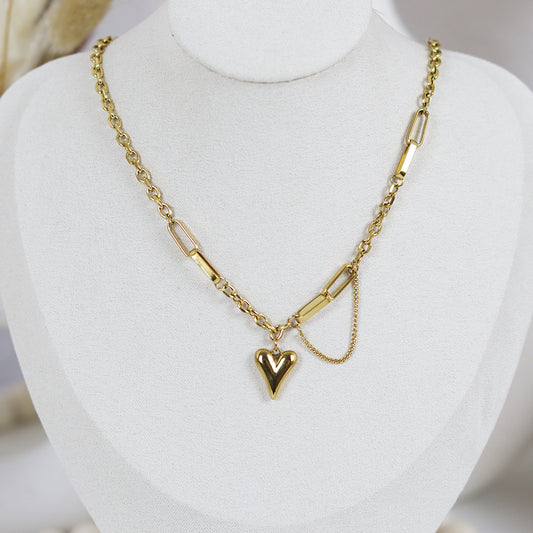 Stainless Steel Gold Plated Necklace #N21