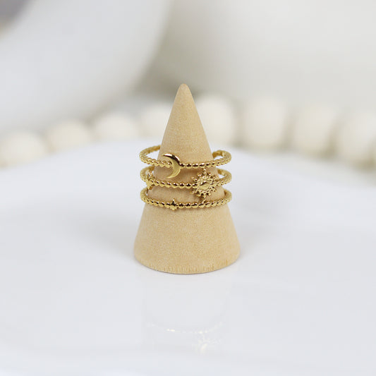 Stainless Steel Gold Plated Ring #R17