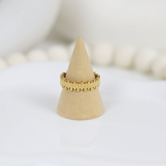 Stainless Steel Gold Plated Ring #R19