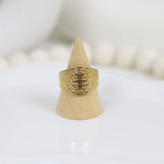 Stainless Steel Gold Plated Ring #R20