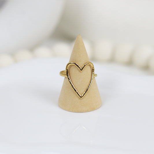 Stainless Steel Gold Plated Ring #R21