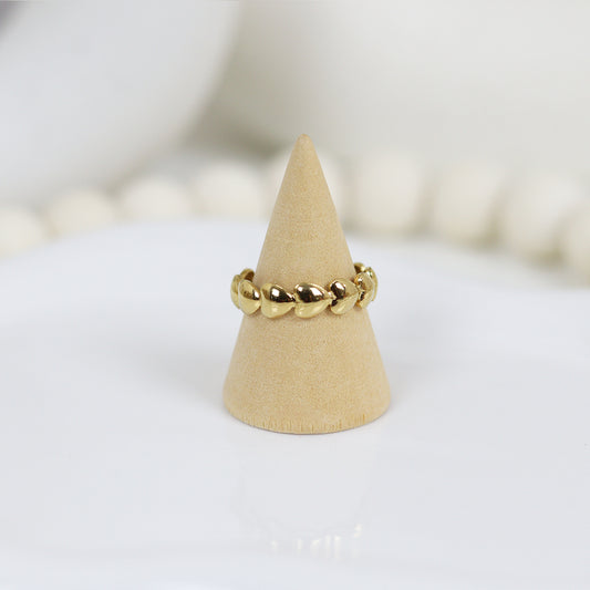 Stainless Steel Gold Plated Ring #R22