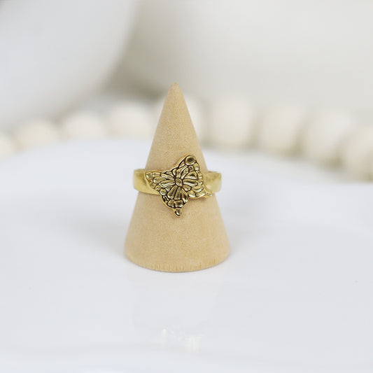 Stainless Steel Gold Plated Ring #R23