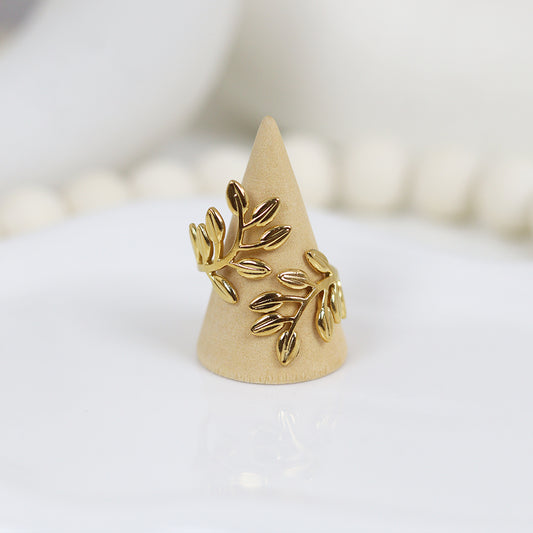 Stainless Steel Gold Plated Ring #R25