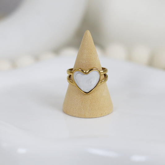 Stainless Steel Gold Plated Ring #R50