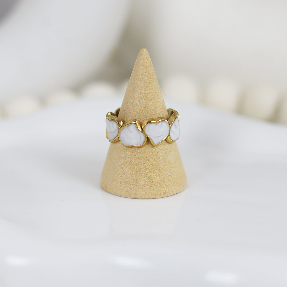 Stainless Steel Gold Plated Ring #R56