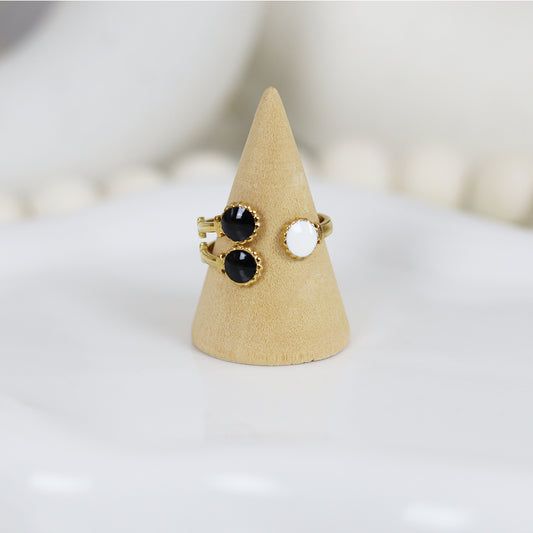 Stainless Steel Gold Plated Ring #R58