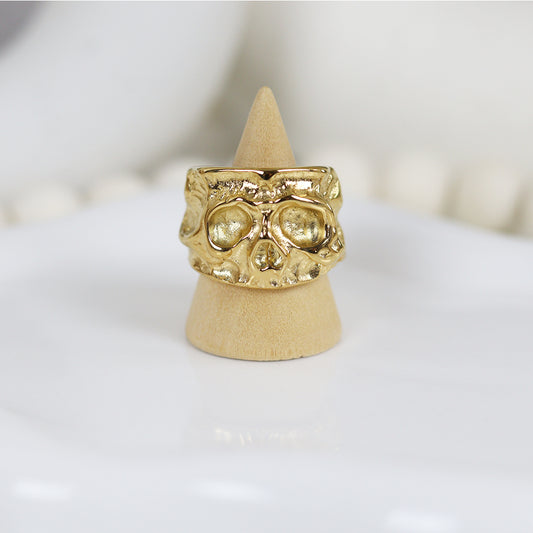 Stainless Steel Gold Plated Ring #R61