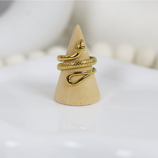 Stainless Steel Gold Plated Ring #R62